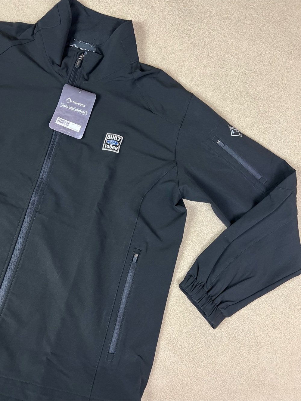 Dri Duck Ford Tough, 5309 Baseline Soft Shell Jacket. Wind & Water Resistant. XL